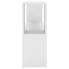 Librería Larryhot Blanca 100x24x63 cm Madera industrial, resistente y duradera, fácil de montar, estilo decorativo, adecuadA, Para guardar adornos, figuras, libros, pequeños objetos, etc. - Blanco - Ver 4
