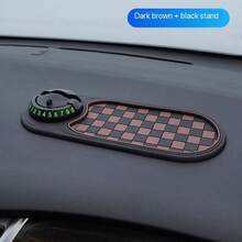 1pc Multifunction Car Anti-Slip Mat, Rotatable Car Anti Slip Mat Phone Holder, Multifunctional Dashboard Mobile Phone Holder