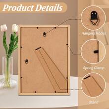 3 Stück/5 Stück/10 Stück Set Holzbilderrahmen für Fotowand 10X15 15X20 20X25 A4 Bilderrahmen für Tischaufstellung und Wandmontage Foto Dekoration Erinnerungsgeschenk