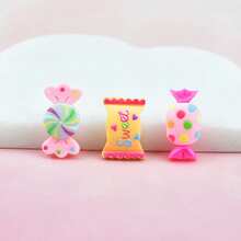 100pcs Slime Charms Resin Fake Candy Charms Kawaii Cute Set Mixed Assorted Sweets Flatback Slime Beads Making Supplies,Rainbow Flatback Resin Charm,For DIY Craft Making And Ornament Scrapbooking - 100PC - View 4