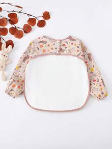 Baby Long Sleeve Bib, Infant Feeding & Painting Smock Apron - Multicolor - View 3