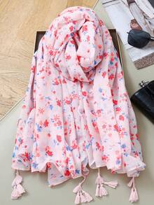 1 chiếc khăn choàng cổ bằng vải lanh in họa tiết đơn giản dành cho nữ, khăn quàng cổ ấm áp mùa thu/đông mới, khăn choàng dài thời trang, khăn che nắng đi biển, khăn choàng đa năng. - Nhiều màu - Xem 14