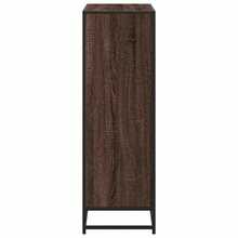 Librería Larryhot roble marrón 80,5x35x107,5 cm de madera industrial, resistente y duradera, fácil de montar, estilo decorativo, adecuadA, Para guardar adornos, figuras, libros, pequeños objetos, etc. - Marrón - Ver 5