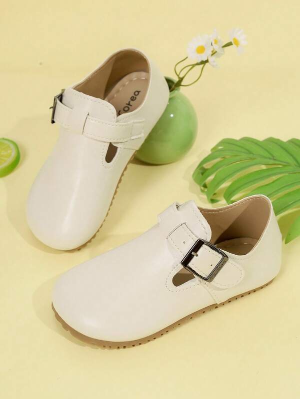 1 Pair Versatile New Soft-Sole Casual Shoes, Suitable For Spring, Summer, Autumn, With PU Hook And Loop Design, Suitable For Outdoor, School, Vacation, Children And Infants, Fashion Flat Loafers