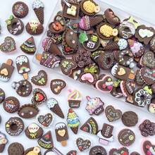 10/20/30 hạt nhựa trang trí hình bánh quy, bánh ngọt, kem, đồ thủ công DIY - Phụ kiện trang trí bánh quy thu nhỏ đa dạng cho phụ kiện tóc, móc khóa, ốp điện thoại, trang trí cốc & giày, làm sổ lưu niệm, làm đồ trang sức - Bộ sưu tập bánh tráng miệng dễ thương - Xem 7