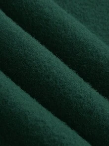 GRDR Men's Casual Street Hooded Sweatshirt, Solid Color With Thermal Lining, Loose Fit, Autumn/Winter - Green - View 6