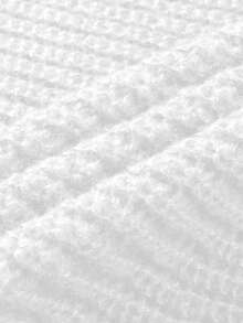 轻盈休闲针织毛衣，简约设计，宽松圆领套头衫，男女皆宜，适合秋冬季穿着。 - 白色 - 查看 10