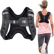 1 pieza Chaleco con peso ajustable, adecuado para correr, entrenamiento, ejercicio, trotar, caminar - Unisex
