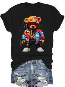 Women T-Shirts - Black - View 1