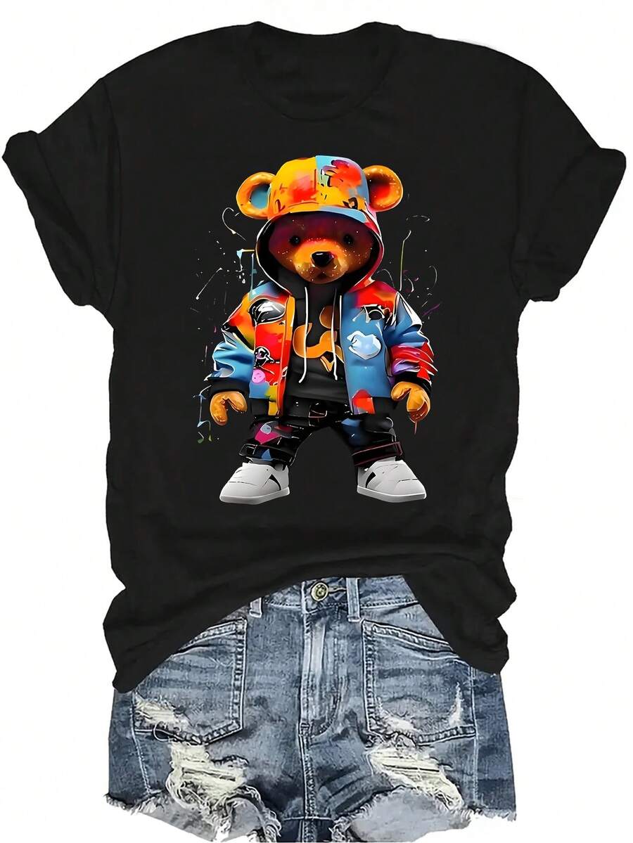 Women T-Shirts - Black - View 1