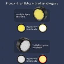 1 szt. Przednie światło rowerowe, nocne światło do jazdy na rowerze górskim, latarka, akcesoria do tylnego światła ostrzegawczego do roweru szosowego