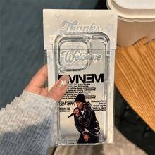 Funda de teléfono para , artista de rap masculino, compatible con for  16E, 16, 15, 14, 13, 12, 11 Pro Max, X, XR, XSMAX, 8, 56 Plus, cubierta trasera suave de TPU transparente. - Color mezclado 1 - Ver 2
