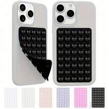 1pc, 40pcs Classic Silicone Suction Cup Double-Sided Handheld Selfie Stick And Stand, Multi-Function Sticky Phone Holder, Reusable Sticky Pad For Phone Stand Or Grip, For Selfie, Video Etc. - Easy Stick, Easy Clean, Suitable For IPhone And Android - Ideal For Shower, Video Recording And Photography Compatible With IPhone, Android Phone, Gift For Birthday, Family, Friends Phone Accessories