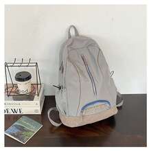 1pc-Fashion Backpack Women's Zipper Backpacks For Women Letter Embroidery S Fashion Bags For Women Large Capacity Backpack, Outdoor Backpack Ultralight School Bag Travel Backpack Women Travel Essential Travel Bag Lightweight Large Capacity College School Bag Mountaineering Backpack Multifunctional Backpack