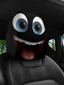 1/2 piezas Funda para reposacabezas de coche con estampado de ojos grandes y sonrisa de estilo hip-hop y divertido, cubierta de asiento fresca y personalizada [Estampado de cara sonriente con ojos grandes y divertidos] 1 pieza/2 piezas Fundas para reposacabezas de coche, adecuadas para todas las estaciones, fáciles de limpiar y resistentes a la decoloración, material de poliéster, ajuste universal para la decoración del interior del coche, opción perfecta para viajes/trayectos diarios - Multicolor - Ver 11