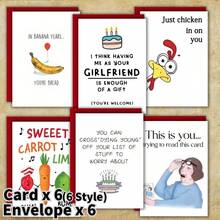 12 بطاقة تهنئة عيد ميلاد مضحكة مع مظاريف، بطاقات دعوة لحفلة عيد الميلاد الممتعة، ديكورات هدايا عيد الميلاد، مناسبة للاحتفالات العائلية والأصدقاء والزملاء، لوازم المدرسة، العودة إلى المدرسة