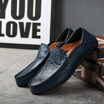 Mocasines holgados y cómodos para hombres de talla grande, con 2 estilos de uso (deslizante o de entrada), ligeros y cómodos