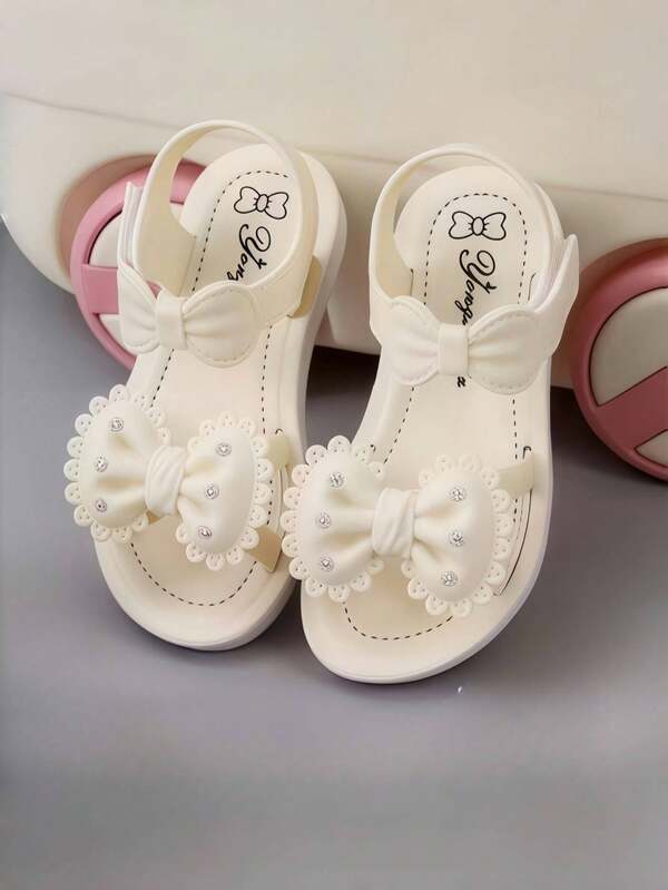 Neue offene Sandalen, Prinzessin weiche Sohle Kleinkind Kinder süße lässige Schmetterling Mädchen Studenten modische niedliche Sommer