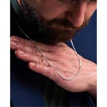 Men's Grumet Necklace Cord 2mm 925 Silver Plated 50cm 60cm70cm 80cm - Bạc - Xem 8