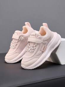 A Pair Summer Shoes For Girls Girls Kids Shoes Fashion Sneakers Shoes Kids Girls Sport Girl Sneaker Kids Purple Shoes Running Shoes Girls Girls Blush Trainers Block Colours Kids Sport Shoes Light Boot Females - Pink - View 4