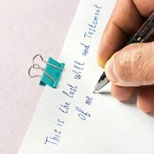 40pcs Assorted Color Small Size Paper Clips, Suitable For Office Organization, Random Packaging