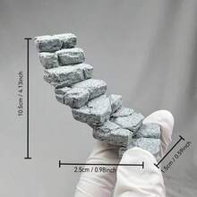 1 件模型石阶微景观山路台阶石板路沙坑小路微型楼梯踏脚石 - 彩色 - 查看 13