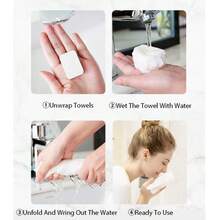 400片花瓣形皂纸，便携式可溶皂纸，适用于洗手和清洁，是成人户外旅行、露营和徒步旅行的理想之选（4盒） - 彩色 - 查看 11