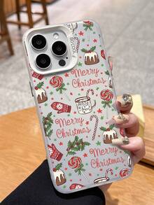 1pc Christmas Element Design Fashionable White Phone Case With Anti-Fall, Scratch-Resistant, Full-Body Protection, Suitable For Travel Lovers, Halloween Gift, Compatible With IPhone XR/11 Pro Max/7P/8P/12 Pro/12 Pro Max/13 Pro/13 Pro Max/14 Pro/14 Pro Max/15 Pro/15 Pro Max/14/15Plus/16E/16 Pro/16 Pro Max/SMART8/Galaxy A55/Galaxy A15/Galaxy S23/S24/S25 Ultra - White - View 8