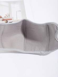 1 szt. Damska, jednokolorowa, pluszowa, ciepła i gruba maska na twarz, odpowiednia na jesień/zimę, podróże, outdoor, jazdę na rowerze, do noszenia na co dzień