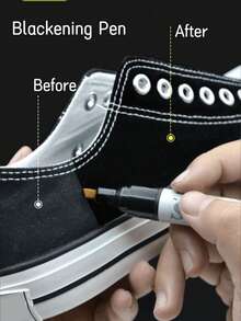 1/2/3pcs Convenient Shoe Repair Pen, Anti-Oxidation & Waterproof Black/White Shoe Color Restorer, Long-Lasting Effect, Suitable For Casual Shoes, Sneakers, Flats, Party Gift, Home Essentials