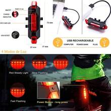 Casco Bicicleta para Hombre y Mujer, Cascos integrales ligeros para adultos Bicicleta, Cascos ajustables para bicicletas de montaña y carretera con luz de bicicleta recargable por USB + gafas - rojo - Ver 10