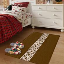 Tapis de sol, ensemble de tapis en peluche de fausse laine pour cuisine, salle de bain et entrée, tapis d'entrée résistant à l'huile et anti-salissures, tapis absorbant pour la maison, convient pour la salle de bain, la cuisine, la chambre, la buanderie et l'entrée