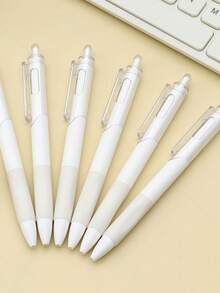 5/3/2/1 05mm Druckfüller, weißer Stifthalter, schwarze Mine (Schwarz ist die Farbe der Mine), Prüfungsstift. Internet-Berühmtheit einfacher und sehr attraktiver Druckfüller. Ein Muss zu Beginn der Schulzeit. Ein Stift, der sich reibungslos schreiben lässt. Geeignet für Büro, Studium, Notizen, Schreiben und Prüfungen, Schulsaison-Schreibwaren, Bestseller-Stift für Studenten und Büros.