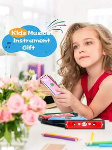 30pcs-16 Hole Harmonica Instruments, Colorful Plastic Whistles, Birthday Party Favors, Thank-You Gifts, Cartoon Double-Row Harmonicas, Loud Colorful Whistles, Perfect For Baby Shower Gifts, Toddler Gift Bag Fillers, And Music Enthusiasts, Shower Gifts, Assorted Colors - Multicolor - View 2