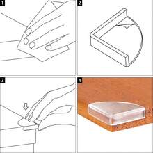 24/20/16/12/10/8/6/4件超薄透明边缘保险杠，护角，边缘保护器，适用于家具，超薄桌子，窗户，床等。 - 彩色 - 查看 6