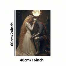 Framed Canvas 1pc  Framed Canvas Art Print Of Medieval European Queen And Knight - Romantic Wall Decor For Living Room, Bedroom, Office, Or Bar - Historical Theme With Wooden Frame, Bedroom Wall Art | Romantic Wall Decor | Detai Costume Art, Medieval Room Decor - Modern Minimalist Canvas Wall Art, Abstract Textured Design, Neutral Cream Palette Wall Art, Geometric Line Art, Large Framed Canvas, Nordic And Japandi Wabi-Sabi Styles, Boho Chic Wall Hanging, Mid-Century Modern Art, French Country Decor, Vintage Botanical Prints, Light Luxury Home Decor, Living Room Decor Above Couch,  Bedroom Headboard Art Piece, Statement Piece For Entryway And Hallway, Zen-Inspired Home Office Decor, Kitchen Wall Art, Art For Powder Room, Nursery Wall Decor, Above Fireplace Mantel Decor, Calming Atmosphere Wall Art, Feng Shui Art For Love And Wealth, Motivational Quote Print, - 框架 - 查看 5