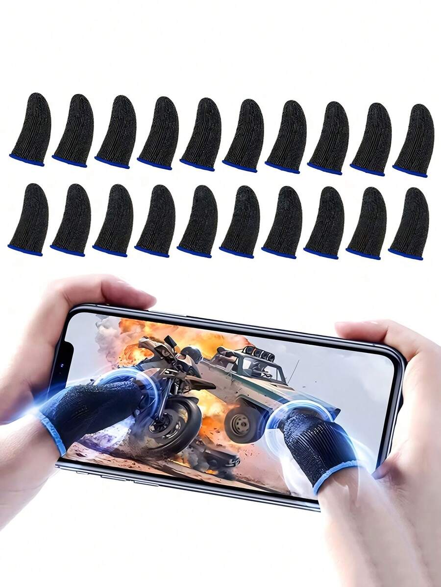 10/20/50Pcs Finger Sleeve Sets For Gaming Mobile Game Controller Thumb Sleeves - Multicolor - View 1