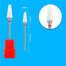 1 pezzo Testina di ricambio per trapano per manicure, a forma di fungo in ceramica, per rimuovere lo smalto