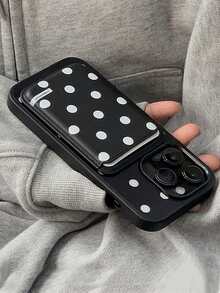 1 件简约 PU 皮革动物印花手机壳卡夹，磁性卡槽，适合所有型号，简约卡袋