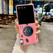 1pc Vintage Camera Strap Crossbody Case Compatible With Samsung Galaxy Z Flip7 Foldable Phone, Blue/Red - Multicolor - View 27