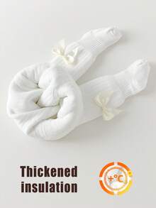 1双宝宝幼儿打底裤女童裤袜加厚秋冬季儿童裤袜儿童裤袜加厚秋冬季保暖舒适带蝴蝶结