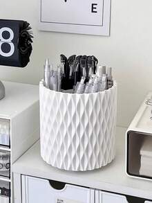 1pc-360 Rotating Student Desktop Pencil Holder Storage Case