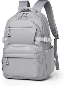 Mochila antirrobo, Mochila Impermeable, Mochila para Laptop gran capacidad, Mochila Portatil de14 Pulgadas, Mochila de Viaje para Mujeres y Hombres - GRIS - Ver 13