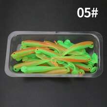 20pcs/Pack, Single Piece Size: 6.1cm, 1.3g, Fishing Soft Bait, Fish Bait, Fishing Supplies, Dual-Color Lure Bait, Artificial Bait, Lifelike Fish Bait, Suitable For All Water Bodies