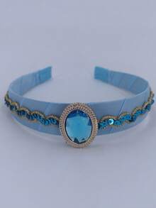 1 公主头带，适合女性，服装配饰，蓝色茉莉花连衣裙配饰，非常适合日常穿着，公主裙，生日派对用品，角色扮演，圣诞礼物，主题派对，角色扮演和拍照，发带，发箍 - 綠色 - 查看 11