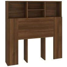 Cabecero Larryhot Roble Marrón 100x19x103,5cm, Resistente y Duradero, Fácil de Montar, Estilo Decorativo, Apto para Dormitorio - Marrón - Ver 2