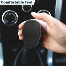 Cubierta de Silicona para Palanca de Cambios de Coche Funda de Silicona para Palanca de Cambios Mango de Palanca de Cambios Accesorios Protectores Cubierta Manual (negro) - Negro - Ver 3
