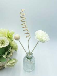 9件套藤条香薰套装，藤条香薰扩香器及替换花材，适用于家居及办公装饰，天然色