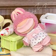 3pcs Doll Pajama Set (Eye Mask + Top + Pants) - Soft & Cute, Fits 5.91-6.69 Inch Dolls, Ideal Doll Fashion Accessory, Also A Great Birthday/Christmas Gift For Doll DIY Enthusiasts And Home Decor Lovers. - Multicolor - View 5