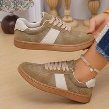 Fashionable New German Shepherd Design Women's Party Sports Shoes, Women's Casual Flat Shoes - Khaki - View 7